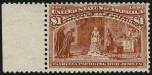 Sale 997, Lot 5702, 1893 Columbian Issue (10c thru $1.00, Scott 237-241)