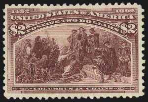 Sale 997, Lot 5707, 1893 Columbian Issue ($2.00 thru $5.00, Scott 242-245)