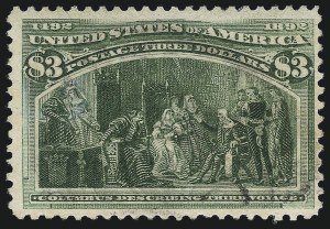 Sale 997, Lot 5718, 1893 Columbian Issue ($2.00 thru $5.00, Scott 242-245), $3.00 Columbian (243) Sale 997, Lot 5718, 1893 Columbian Issue ($2.00 thru $5.00, Scott 242-245)