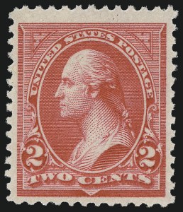 Sale 997, Lot 5737, 1894 Unwatermarked Bureau Issue (Scott 246-263), 2c Carmine, Ty. II (251) Sale 997, Lot 5737, 1894 Unwatermarked Bureau Issue (Scott 246-263)