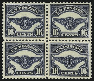 Sale 997, Lot 6149, Air Post (Scott C1-C12), 16c Dark Blue, 1923 Air Post (C5) Sale 997, Lot 6149, Air Post (Scott C1-C12)