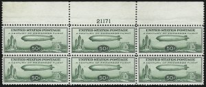 Sale 997, Lot 6193, Air Post (Later Issues, also CL1), 50c Chicago Zeppelin (C18) Sale 997, Lot 6193, Air Post (Later Issues, also CL1)