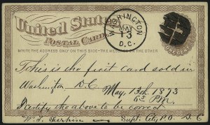 Sale 997, Lot 6365, The Falberg Collection of Postal Cards (UX1-UX9)