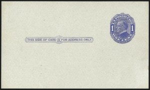 Sale 997, Lot 6415, The Falberg Collection of Postal Cards (UX18-UX27D)