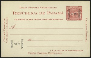 Sale 997, Lot 6539, The Falberg Collection - Canal Zone Postal Cards