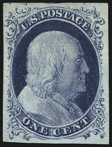 Sale 998, Lot 115, Plate One Late Unused