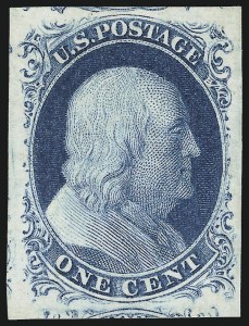 Sale 998, Lot 116, Plate One Late Unused
