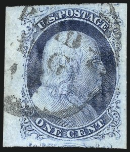 Sale 998, Lot 15, Plate One Early - Type II Gem Examples