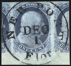 Sale 998, Lot 16, Plate One Early - Type II Gem Examples