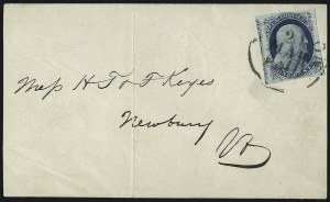 Sale 998, Lot 244, Plate One Late On Cover