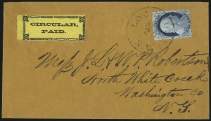 Sale 998, Lot 247, Plate One Late On Cover