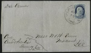 Sale 998, Lot 251, Plate One Late On Cover