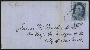 Sale 998, Lot 266, Plate One Late On Cover