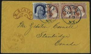 Sale 998, Lot 290, Plate One Late On Cover