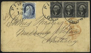 Sale 998, Lot 306, Plate One Late On Cover