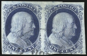 Sale 998, Lot 426, Plate Four Types Ia and Ic