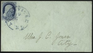 Sale 998, Lot 483, Perforated Stamps From Plate One Late On Cover