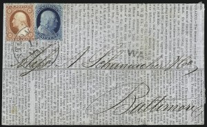 Sale 998, Lot 58, Plate One Early - Type II On Cover