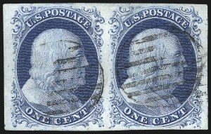 Sale 998, Lot 9, Plate One Early Double Transfers