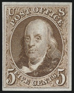 Sale 1007, Lot 2095, 1875 Reproduction of 1847 Issue (Scott 3-4)