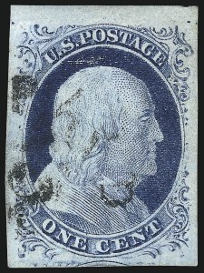 Sale 1007, Lot 2104, 1c-10c 1851-56 Issue (Scott 7-16)