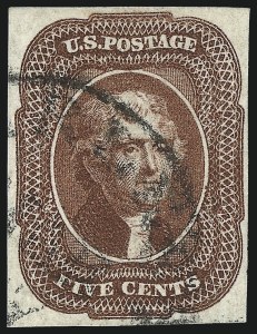 Sale 1007, Lot 2115, 1c-10c 1851-56 Issue (Scott 7-16)