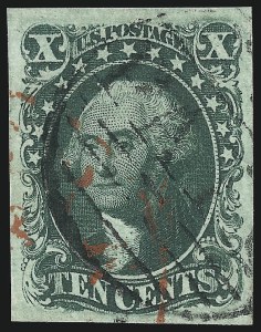 Sale 1007, Lot 2123, 1c-10c 1851-56 Issue (Scott 7-16)