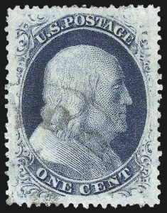 Sale 1007, Lot 2147, 1c 1857-60 Issue (Scott 19b-24)