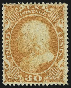 Sale 1007, Lot 2172, 24c-90c 1857-60 Issue (Scott 37-39)