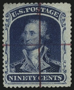 Sale 1007, Lot 2183, 24c-90c 1857-60 Issue (Scott 37-39)