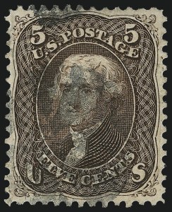 Sale Number 1007, Lot Number 2225, 1861-66 Issue (Scott 69-76) Sale Number 1007, Lot Number 2225, 1861-66 Issue (Scott 69-76)