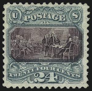 Sale 1007, Lot 2314, 1875 Re-Issue of 1869 Pictorial Issue (Scott 123-133a), 24c Green & Violet, Re-Issue (130) Sale 1007, Lot 2314, 1875 Re-Issue of 1869 Pictorial Issue (Scott 123-133a)
