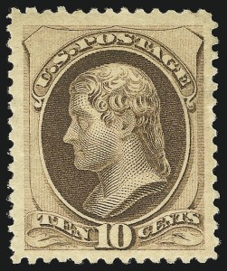 Sale 1007, Lot 2360, 1875-79 Continental and American Bank Note Co. Issues (Scott 182-191)