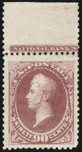 Sale 1007, Lot 2362, 1875-79 Continental and American Bank Note Co. Issues (Scott 182-191)