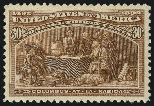 Sale 1007, Lot 2421, 1893 Columbian Issue (1c thru 30c, Scott 230-239)