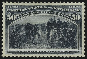 Sale Number 1007, Lot Number 2423, 1893 Columbian Issue (50c thru $1.00, Scott 240-241) Sale Number 1007, Lot Number 2423, 1893 Columbian Issue (50c thru $1.00, Scott 240-241)