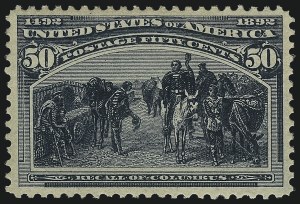 Sale 1007, Lot 2424, 1893 Columbian Issue (50c thru $1.00, Scott 240-241)