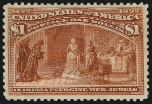 Sale 1007, Lot 2437, 1893 Columbian Issue (50c thru $1.00, Scott 240-241)