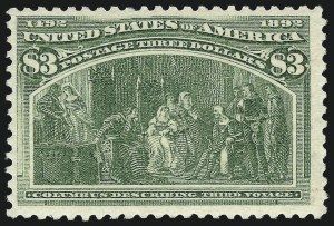 Sale 1007, Lot 2444, 1893 Columbian Issue ($2.00 thru $5.00, Scott 242-245)