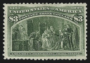 Sale 1007, Lot 2445, 1893 Columbian Issue ($2.00 thru $5.00, Scott 242-245)