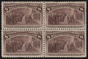 Sale 1007, Lot 2477, 1893 Columbian Issue Multiples (1c thru 15c, Scott 230-238)
