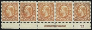 Sale 1007, Lot 2499, 1894 Unwatermarked Bureau Issue (Scott 246-262)