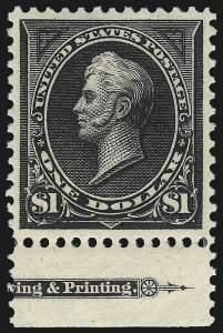 Sale 1007, Lot 2517, 1895 Watermarked Bureau Issue (Scott 268-284)