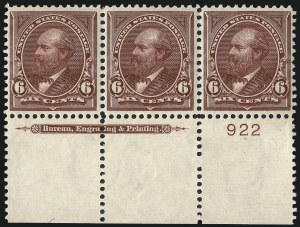 Sale 1007, Lot 2525, 1895 Watermarked Bureau Issue (Scott 268-284)