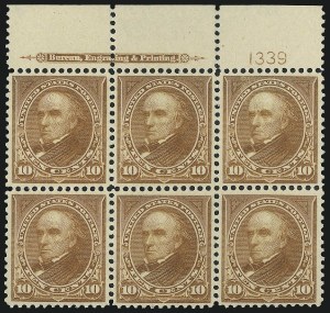 Sale 1007, Lot 2529, 1895 Watermarked Bureau Issue (Scott 268-284)
