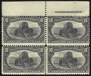 Sale 1007, Lot 2535, 1898 Trans-Mississippi Issue (1c thru 10c, Scott 285-290)