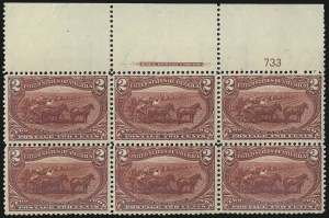 Sale 1007, Lot 2539, 1898 Trans-Mississippi Issue (1c thru 10c, Scott 285-290)