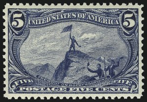 Sale 1007, Lot 2544, 1898 Trans-Mississippi Issue (1c thru 10c, Scott 285-290)