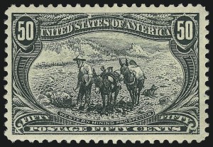 Sale 1007, Lot 2550, 1898 Trans-Mississippi Issue (50c thru $2.00, Scott 291-293)