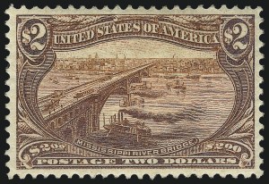 Sale 1007, Lot 2565, 1898 Trans-Mississippi Issue (50c thru $2.00, Scott 291-293)